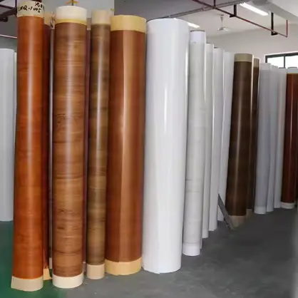 Pvc Wood Grain Film Vinyl Kitchen And Furniture